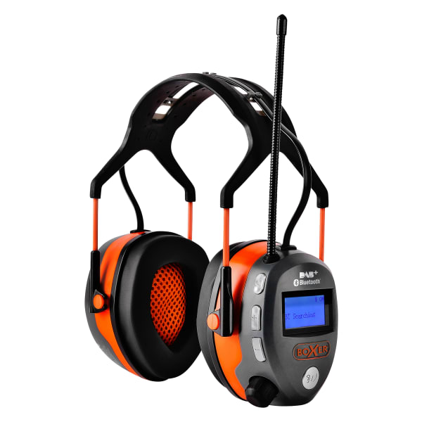 BOXER Kapselgehörschutz DAB+ / Bluetooth 24dB grau/orange-thumbnail
