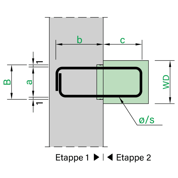 Baumat Bewehrungsbox Pos 34 125 cm (Comax E34)-thumbnail