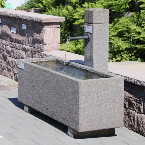 PARCO Brunnentrog anthrazit gestrahlt L 100 B 50 H 50 W 5 cm-thumbnail