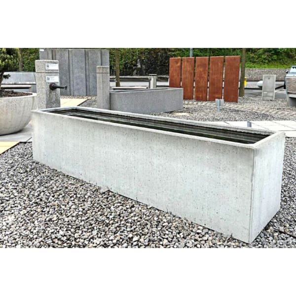 PARCO Brunnentrog anthrazit glatt L 200 cm B 40 cm H 50 cm W 6 cm-thumbnail