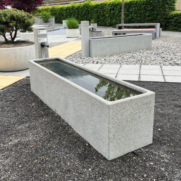 PARCO Brunnentrog grau gestrahlt L 250 B 60 H 60 W 5 cm-thumbnail