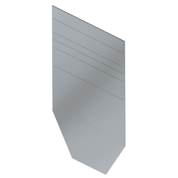 BG-FILCOTEN Stirnplatte NW 100 ohne Ablauf verzinkt (light tec + pro mini)-thumbnail