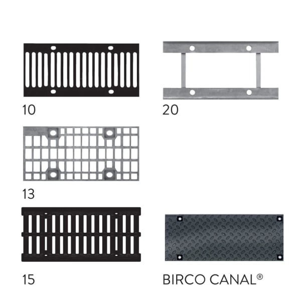 BIRCOsir Gussrost NW 150 Typ 15 MW 85/18 C250 verschraubt L 500 B 237 H 30 mm-thumbnail