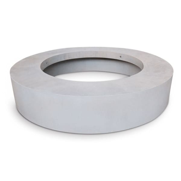 ARBOSO Sitzbankelement rund grau vollkantig ohne Boden Ø 149 H 60 cm-thumbnail