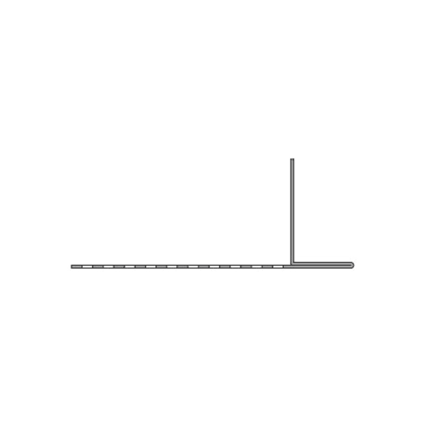 Lüftungsprofil Aluminium Natura Anthracite 6650 2500/80/30 mm-thumbnail