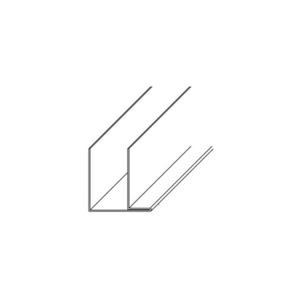 Sturzprofil für Storenkasten Aluminium farblos eloxiert Steghöhe 29 mm 2800/29 m-thumbnail