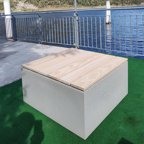 Holzrost zu INTERMEZZO Lounge Accoya-Holz L 89 cm B 89 cm H 3.2 cm-thumbnail