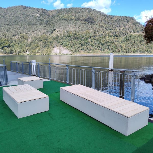 Holzrost zu INTERMEZZO Lounge Accoya-Holz L 89 cm B 89 cm H 3.2 cm-thumbnail