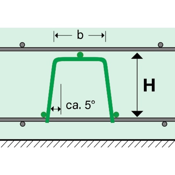 Distanzkorb SUNO ohne Kunststofffuss 138 cm-thumbnail