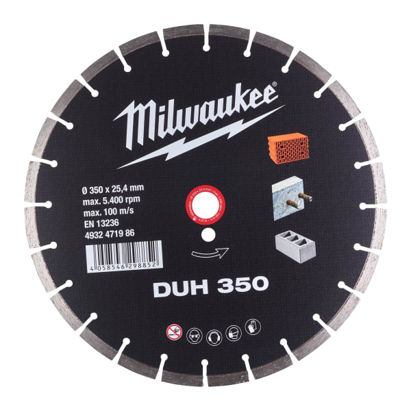 Milwaukee Diamanttrennscheibe DUH 350 mm für harte Materialien-thumbnail