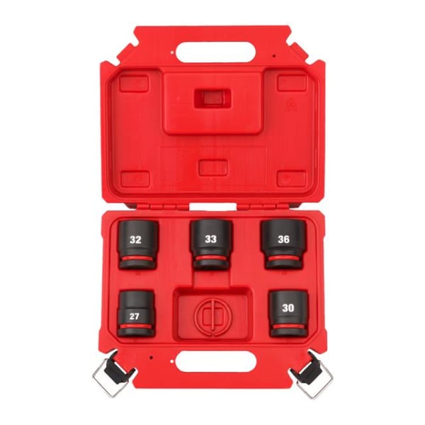 Milwaukee SHOCKWAVE Schlagnuss 1" kurz 5-teiliges Set-thumbnail