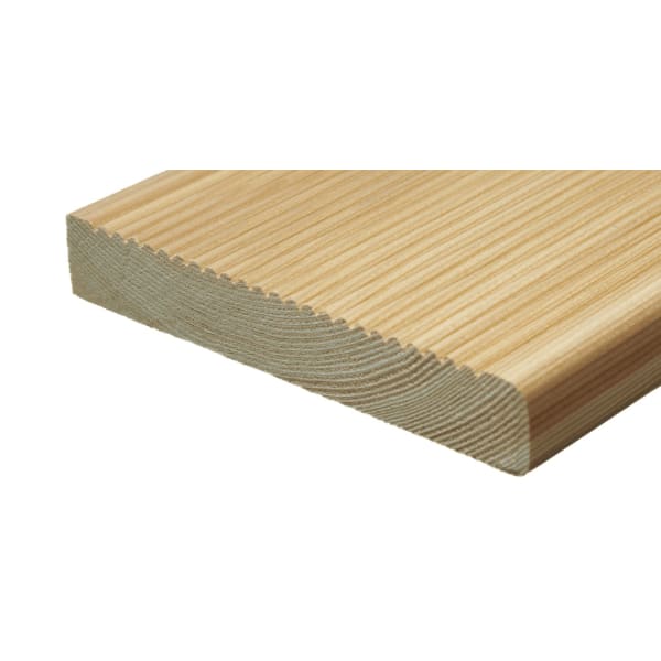 Terrassendielen Lärche geriffelt, 25x140 mm Länge 500 cm-thumbnail