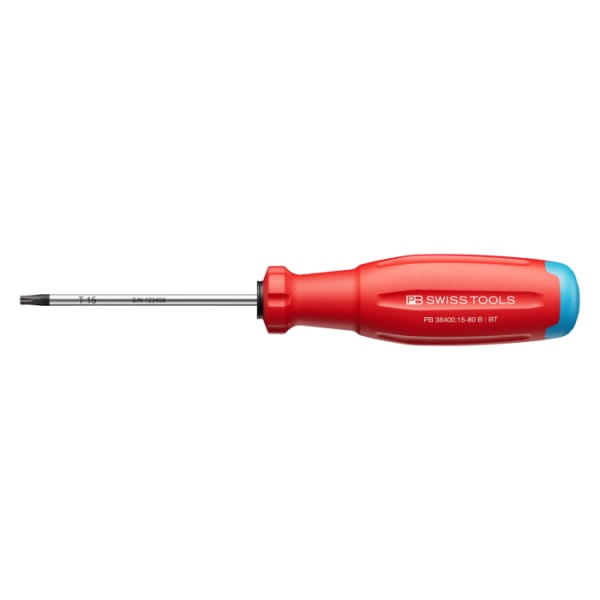 PB Torx-Schraubenzieher PB 38400 SwissGrip Evo mit Bohrung Gr. 15 80 mm-thumbnail