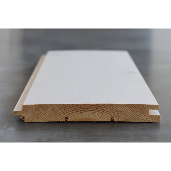 No/Fi 18 x 135 mm Steilfas N1 weiss lackiert 5.1 m BM-Weiss B-thumbnail