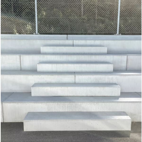 Blockstufe zu Vierkant-Element anthrazit glatt gefast  L200 B+H var.-thumbnail