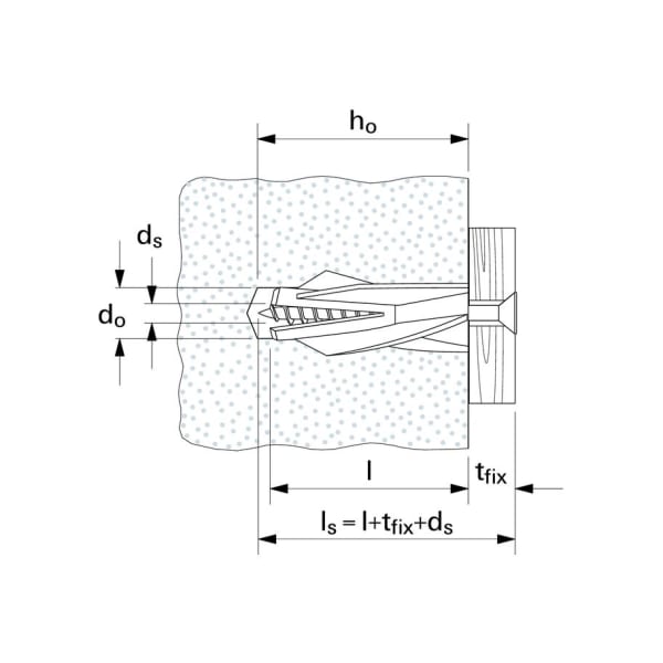 Fischer Gasbetondübel Nylon GB 10 Länge 55 mm-thumbnail