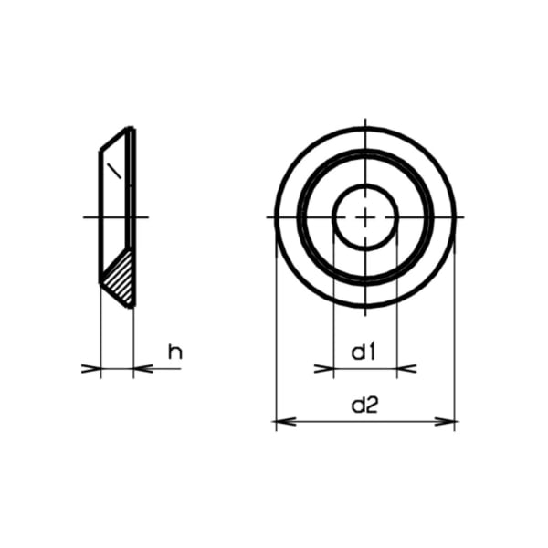 Scheiben für Senkschrauben (Senkscheiben) 90° verzinkt 8.4 x 25 x 5 mm M8-thumbnail
