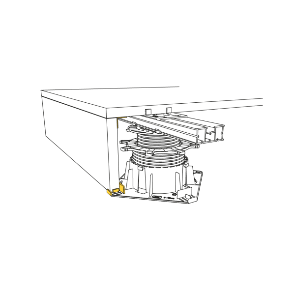 Terra Level TL17 Stelzlager Alu-Klip selbstnivellierend 30 - 60 mm-thumbnail