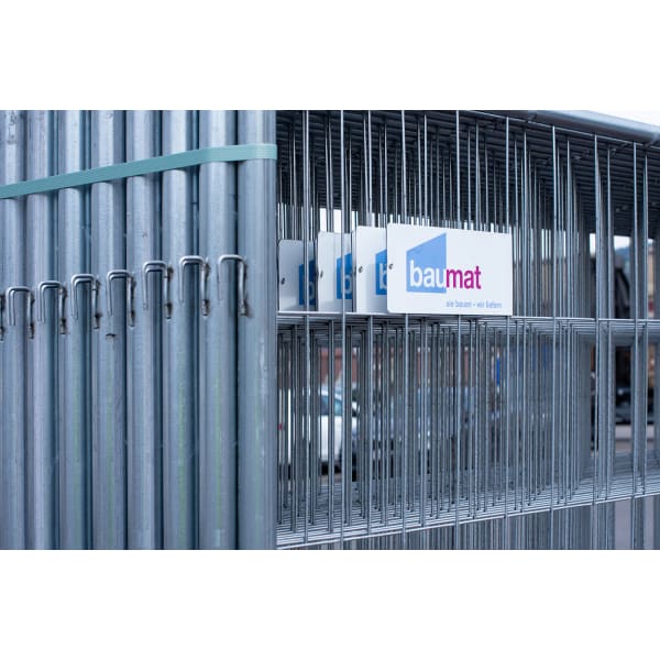 Baumat Mobilzaun 350 x 200 cm Standrohre DN 42 mm-thumbnail