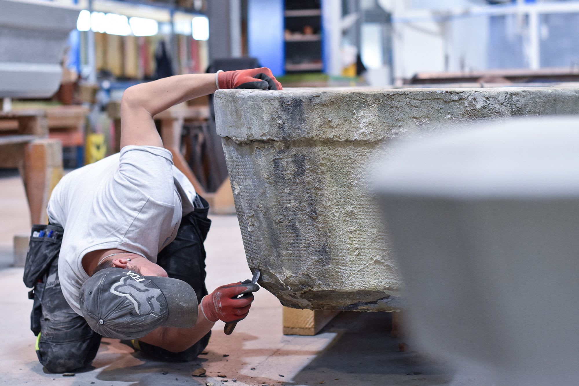 Restaurierung von einem Betonbrunnen aus dem Jahr 1899