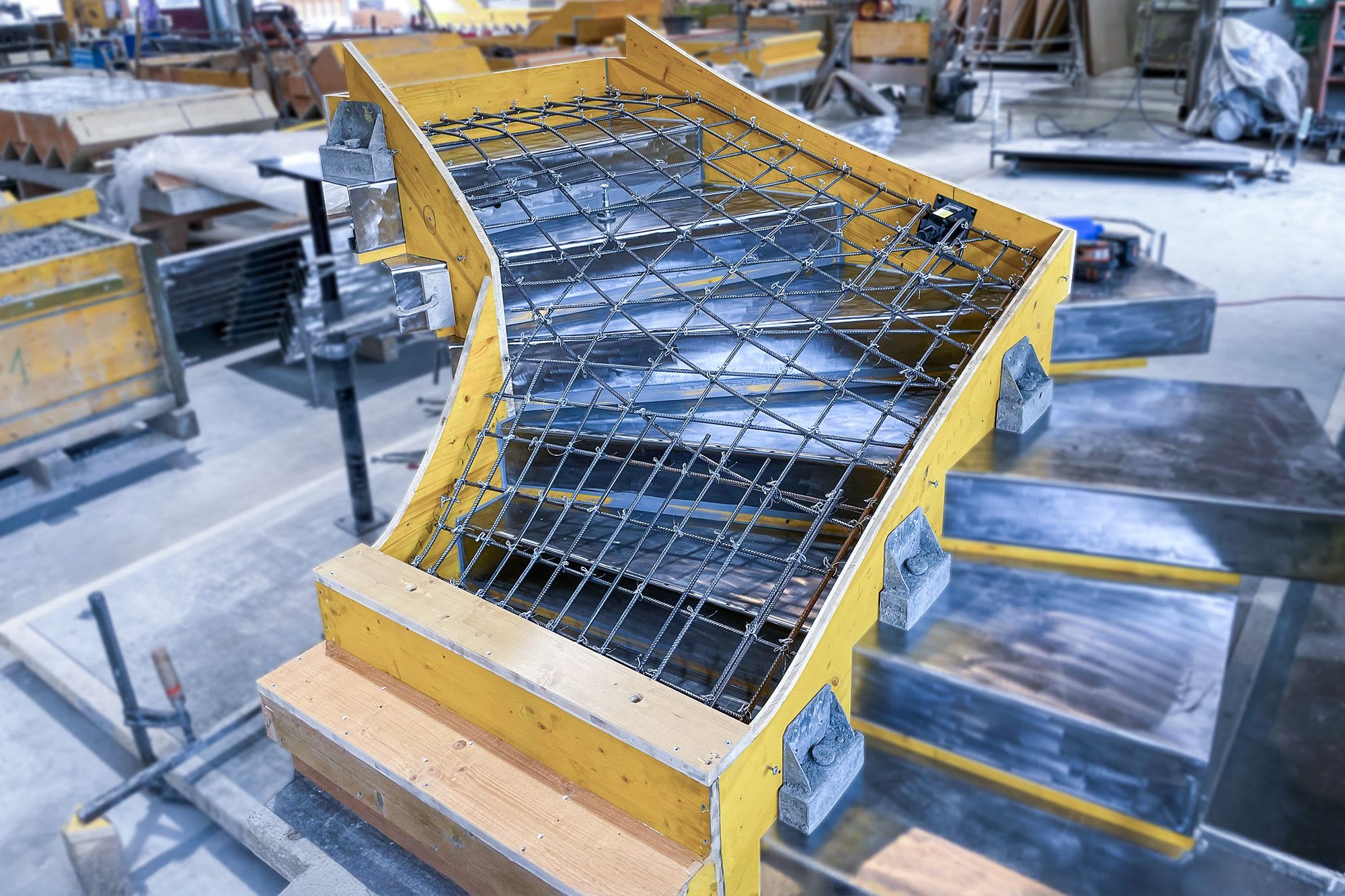 Treppenelemente aus Beton - gewendelt