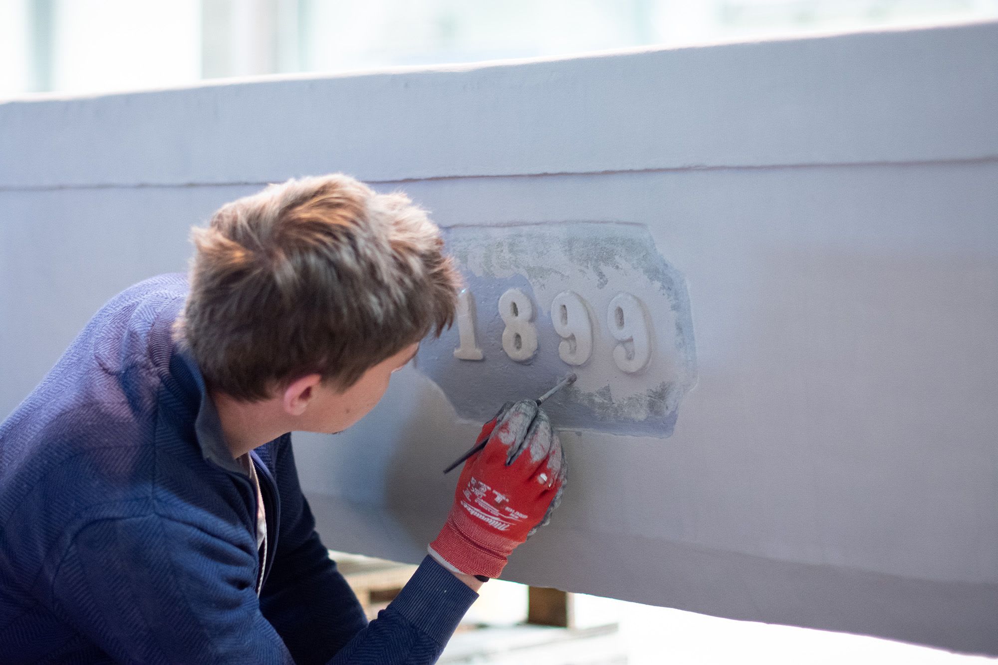 Restaurierung von einem Betonbrunnen aus dem Jahr 1899