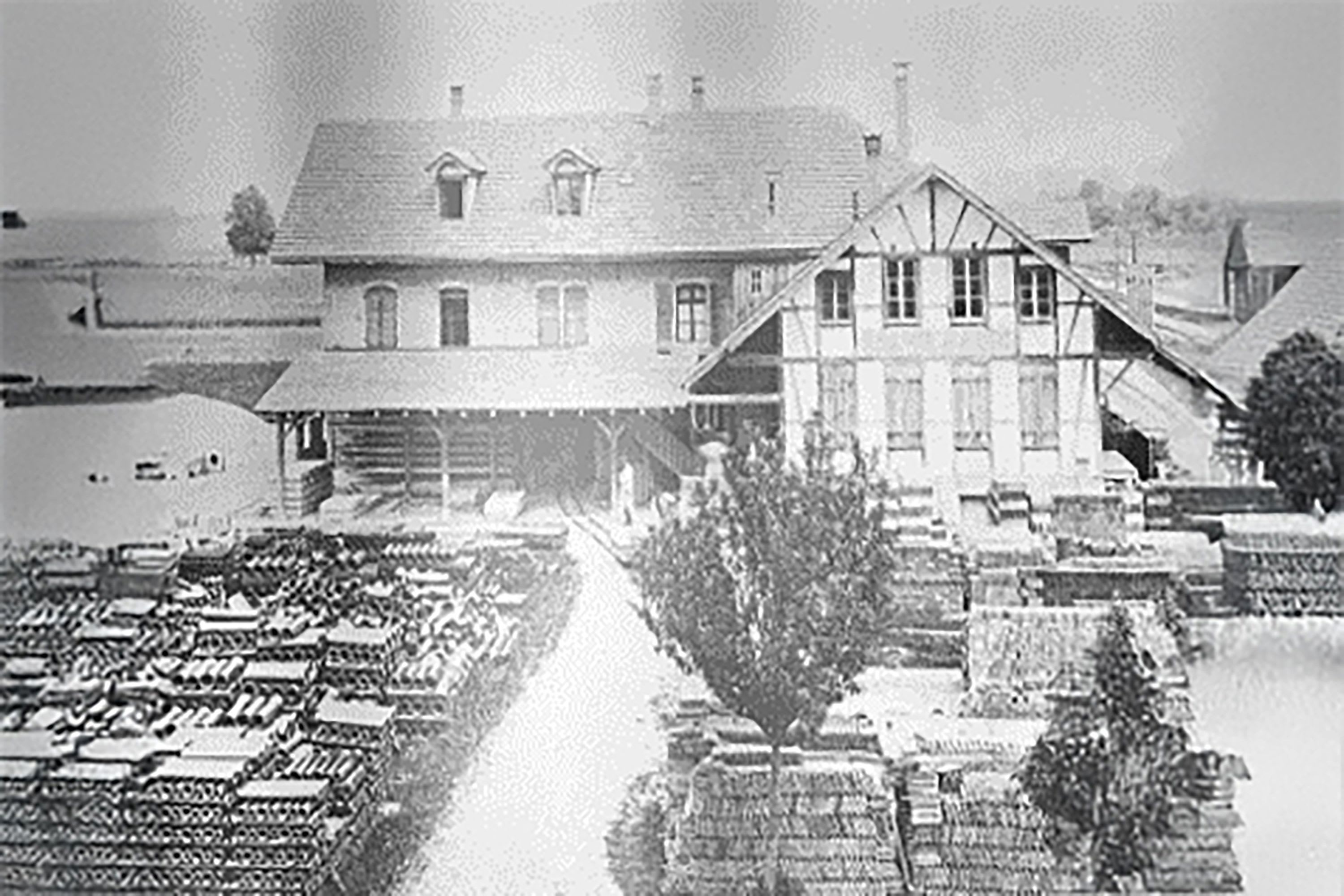 Historie: Bild vom Gründungsstandort in Wichtrach.