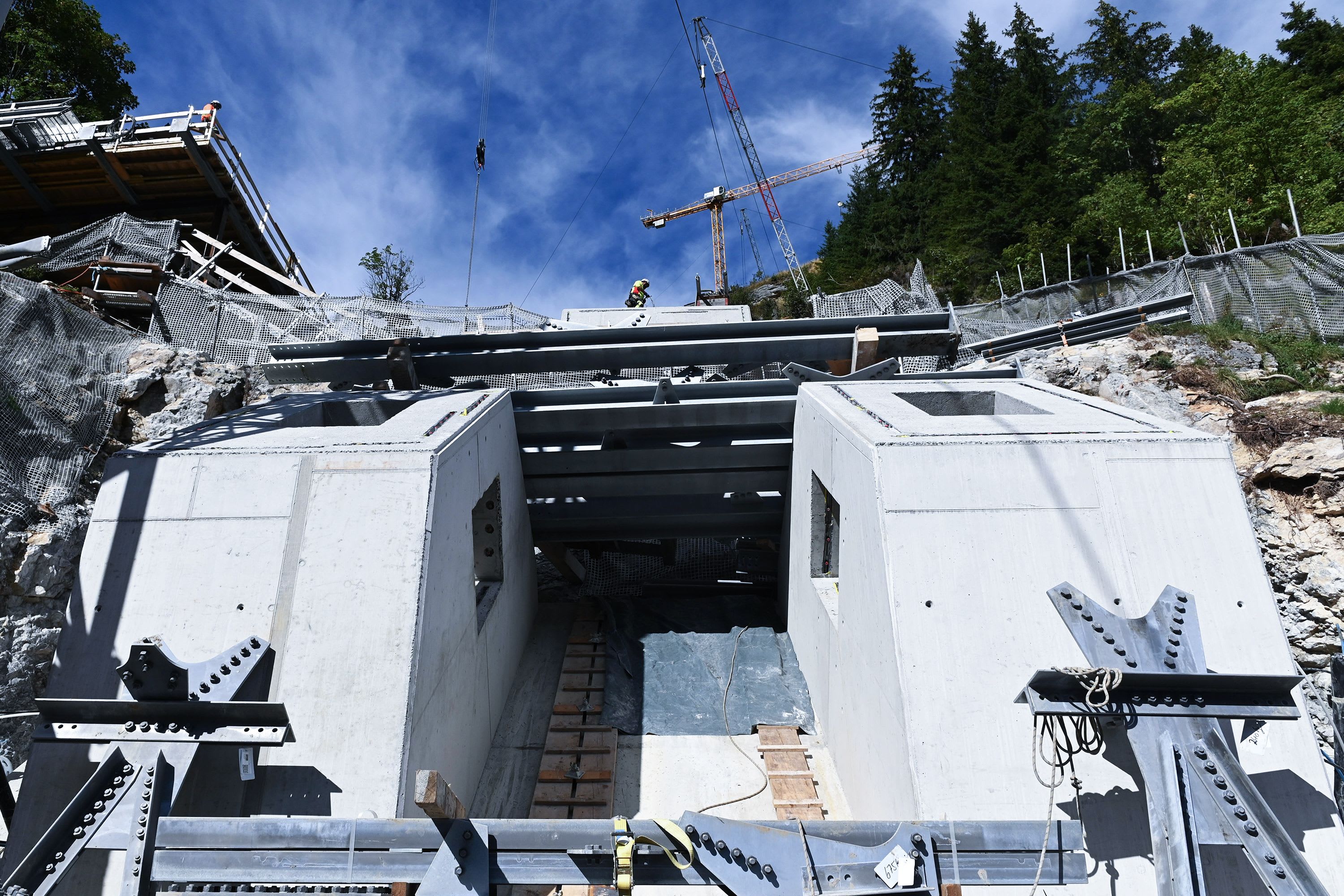 Mastfundament 1 - Bild: Schilthornbahn AG