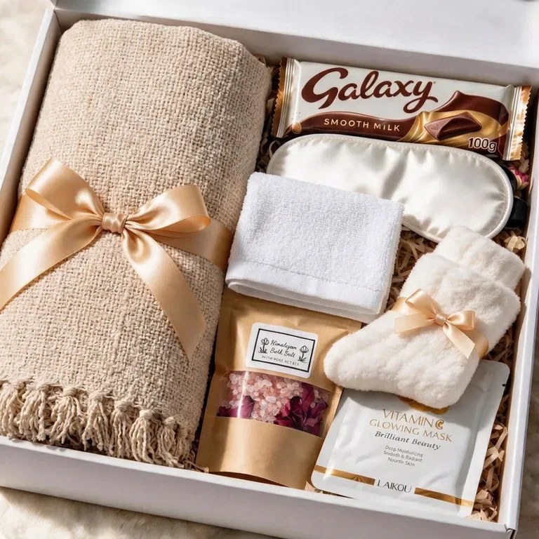 Cosy Night In Chenille Pamper Box gift box - main view