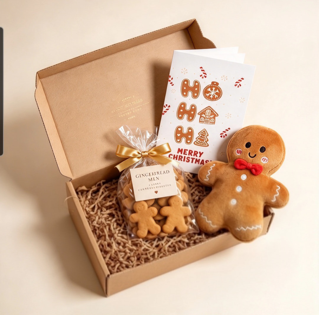 Gingerbread Men Stocking Filler Letterbox Gift gift box - main view