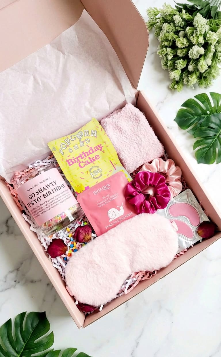 Curated Birthday Self-Care Gift Box gift box - main view