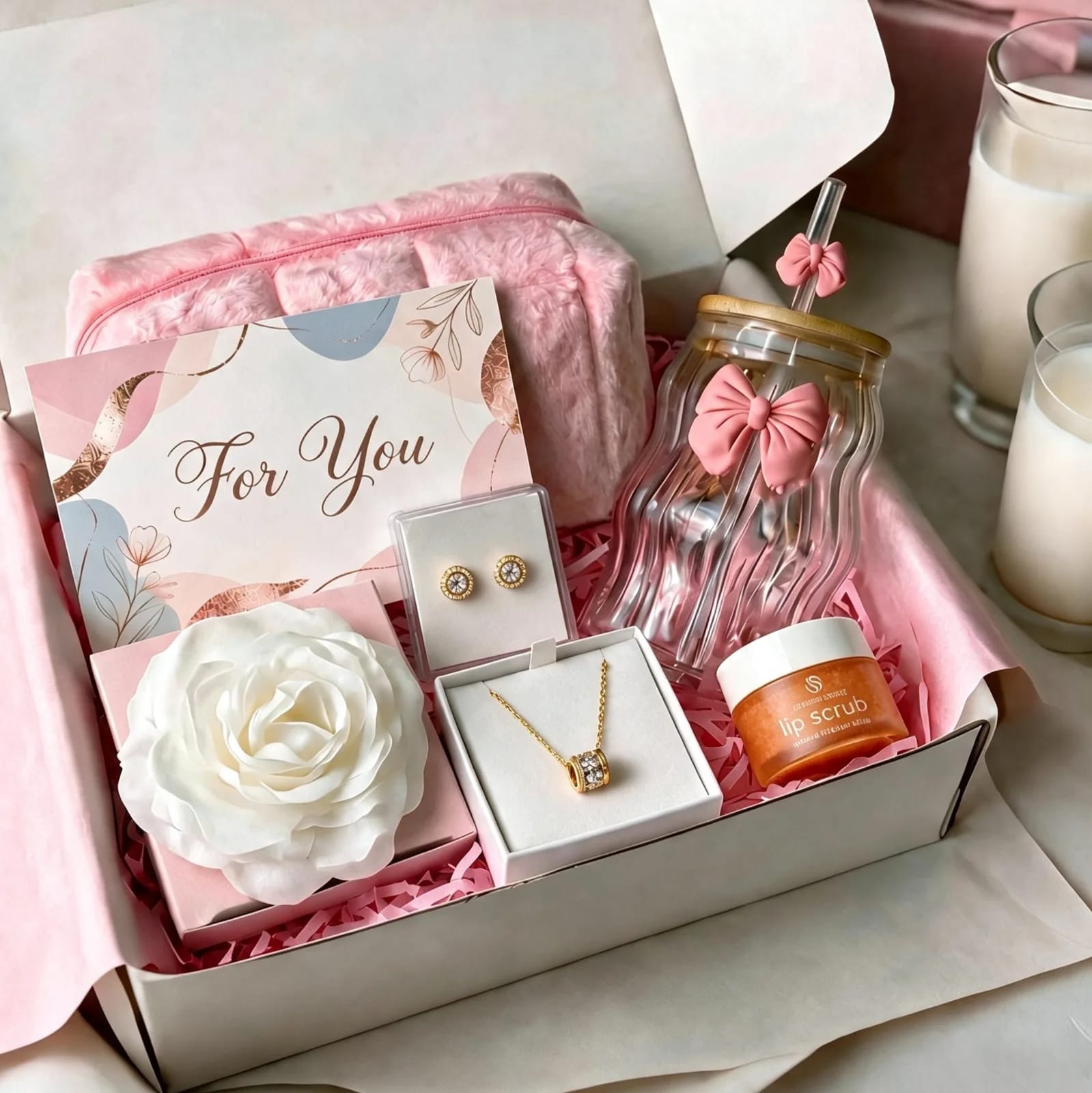 Luxury 18kt Plated Jewellery Gift Box Set gift box - main view