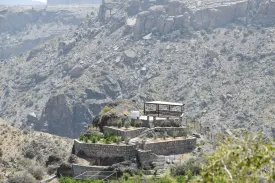 farm on top of a hill