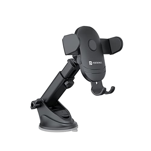 Portronics Clamp M2 Adjustable Car Mobile Phone Holder for Dashboard