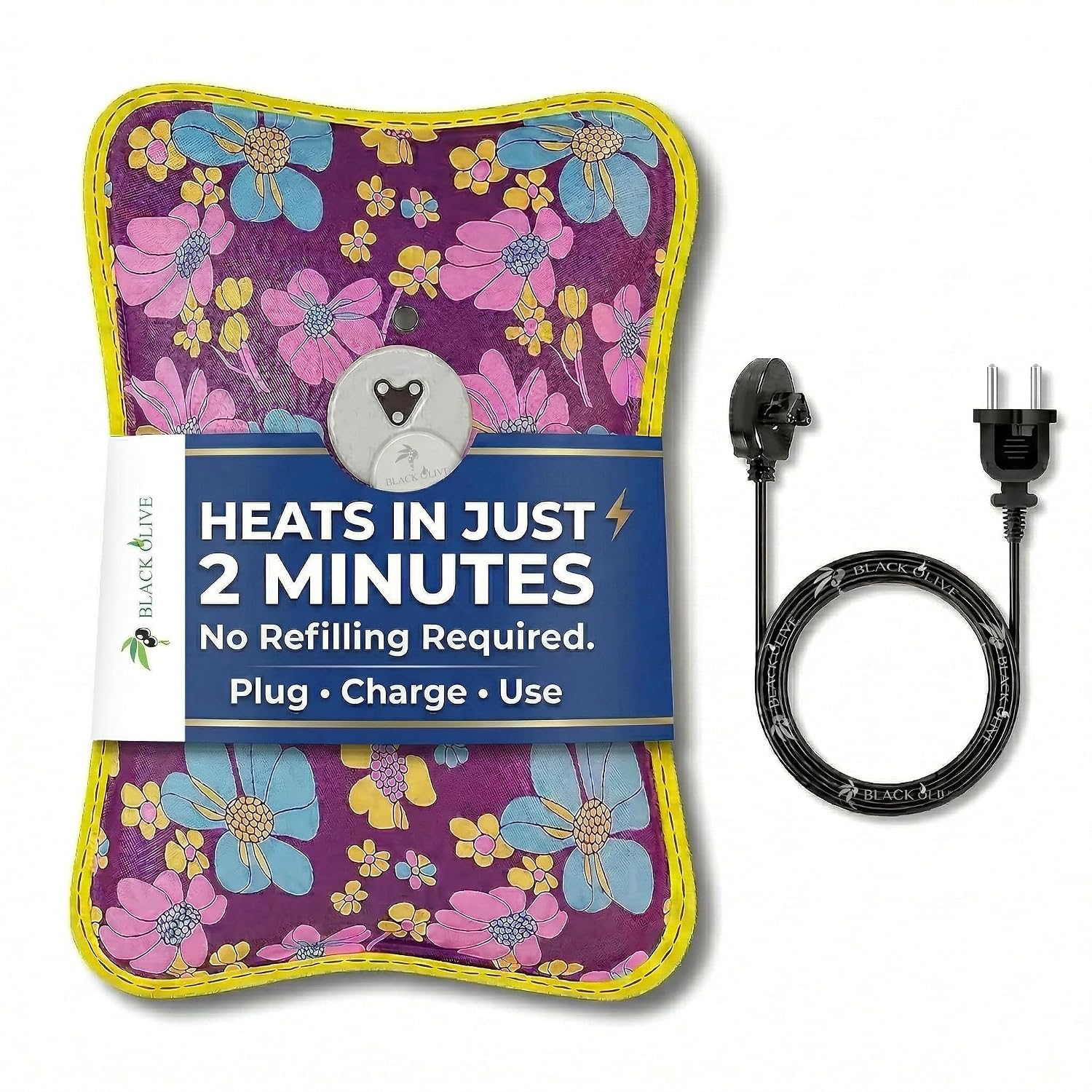 Black Olive Electric Heating Gel Bag - Pain Relief Hot Pack