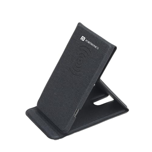 Portronics Freedom Fold 15W Foldable Wireless Charger with PU Leather
