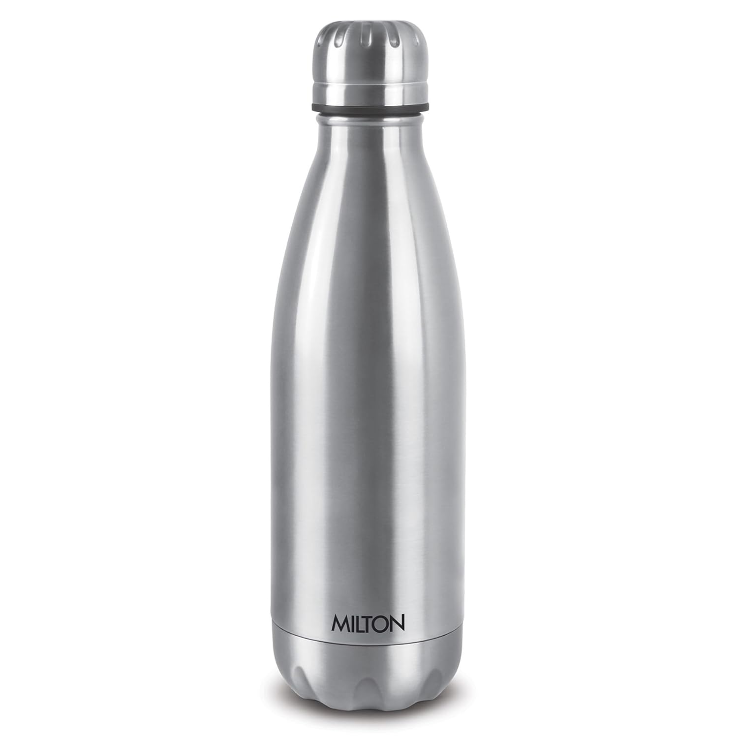 Milton Duo DLX Thermosteel Water Bottle - 24 Hr Hot & Cold, 1 Litre, Silver