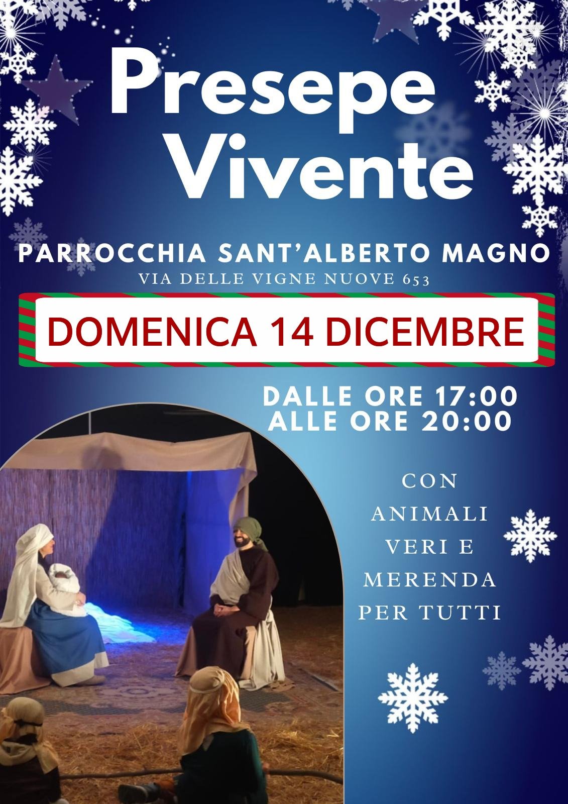 Presepe Vivente 2025 – Domenica 14 Dicembre – Parrocchia Sant'Alberto Magno