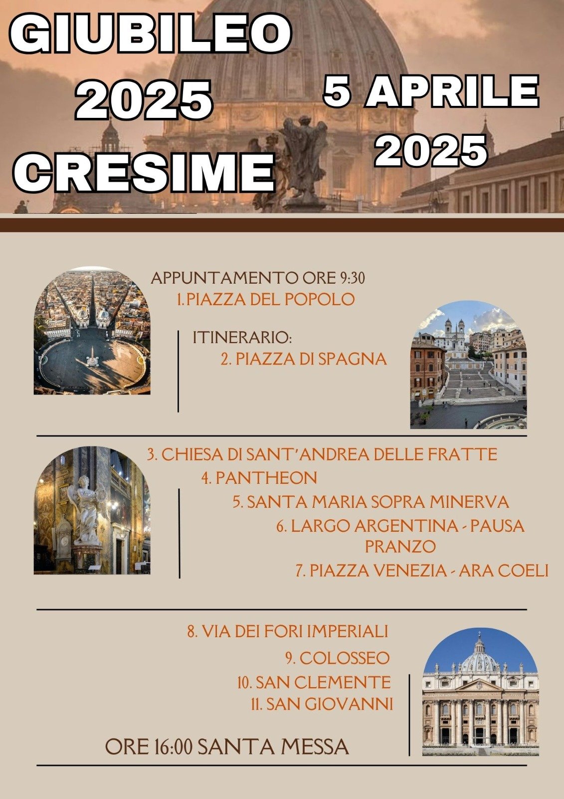 Giubileo Cresime 2025 – 4 Aprile 2025