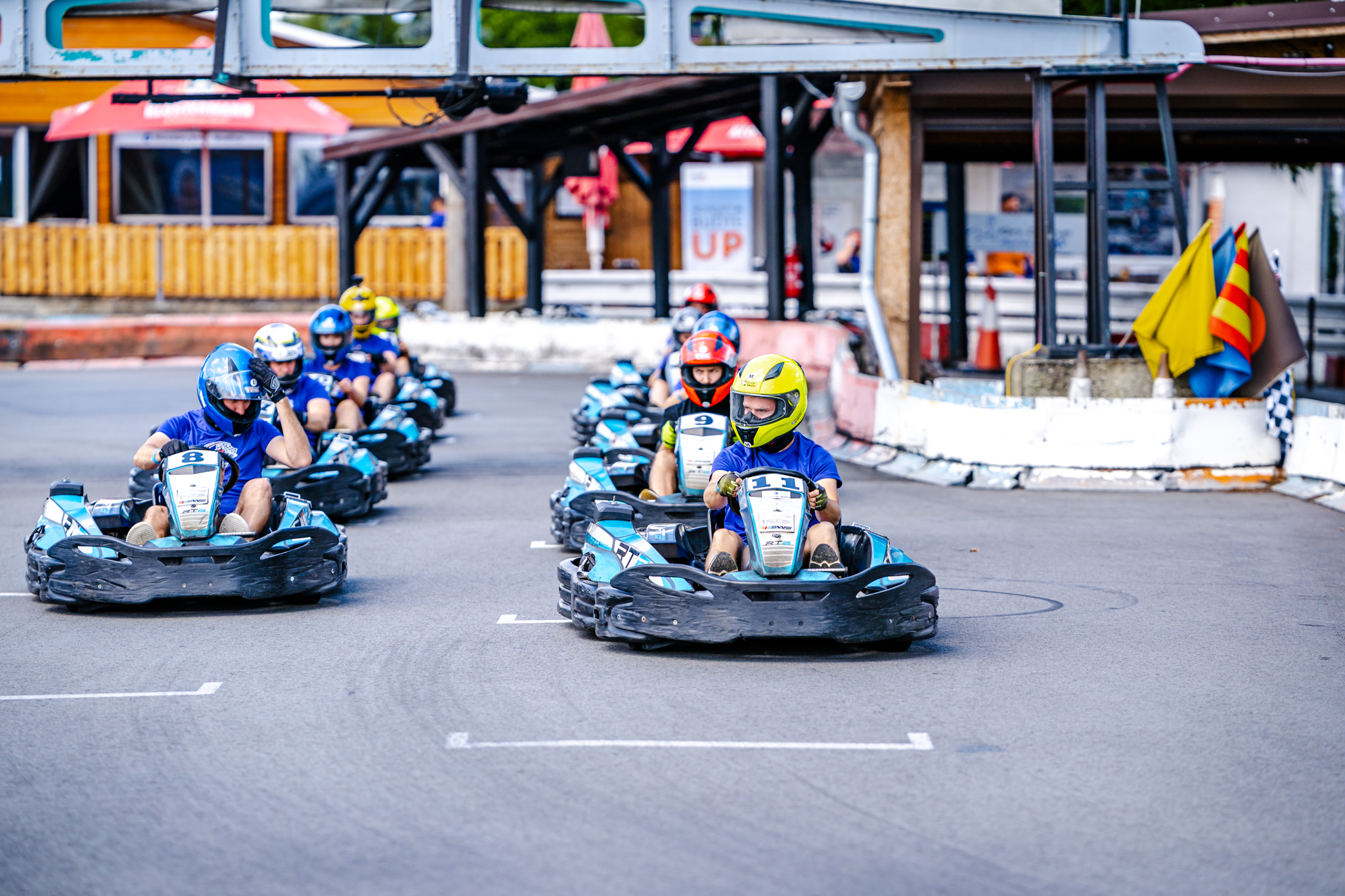 Start hlavního týmového závodu ZFP Motokáry CUP 2026