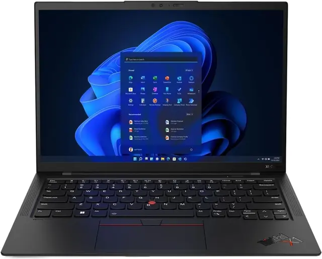 Thumbnail 1 of Lenovo ThinkPad X1 Carbon Gen 12 – Intel Core Ultra 7 155U, 16GB RAM, 1TB SSD, 14" WUXGA Touch, Win 11 Pro – Business Laptop (Fingerprint, Backlit KB, Black)