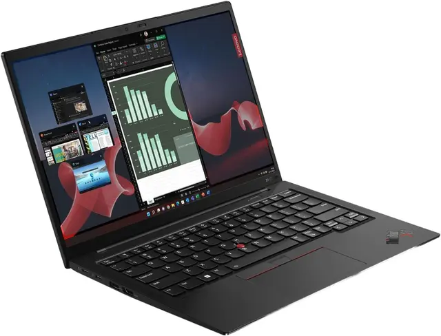 Thumbnail 2 of Lenovo ThinkPad X1 Carbon Gen 12 – Intel Core Ultra 7 155U, 16GB RAM, 1TB SSD, 14" WUXGA Touch, Win 11 Pro – Business Laptop (Fingerprint, Backlit KB, Black)