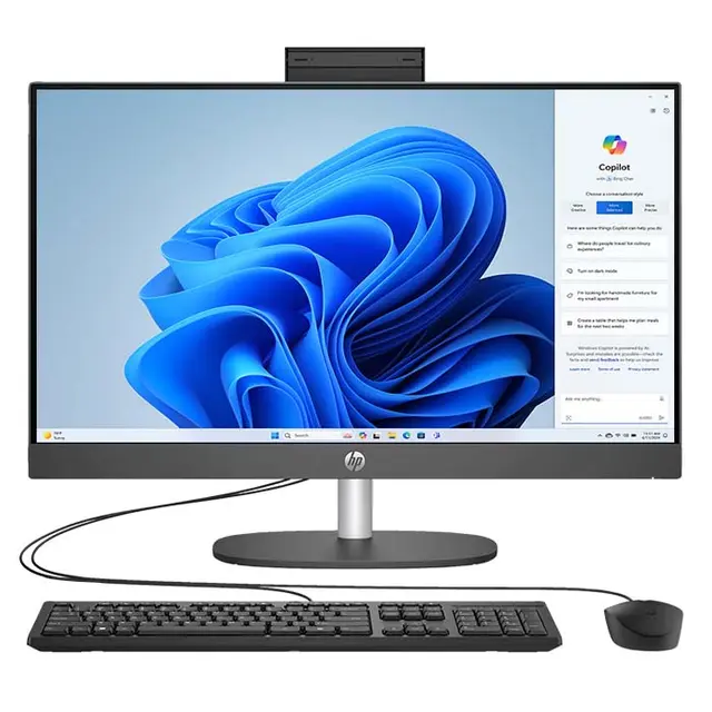 Thumbnail 1 of HP ProOne 240 G10 AIO Desktop – Intel Core i5-1335U, 8GB RAM, 512GB SSD, 23.8" FHD, 5MP Cam – Business Ready