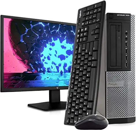 Thumbnail 1 of Dell Optiplex 7020 Desktop – i5-4590 3.3GHz, 4GB RAM, 500GB HDD + 19" Square Monitor (Keyboard/Mouse) – Ex-UK 6 Months Warranty