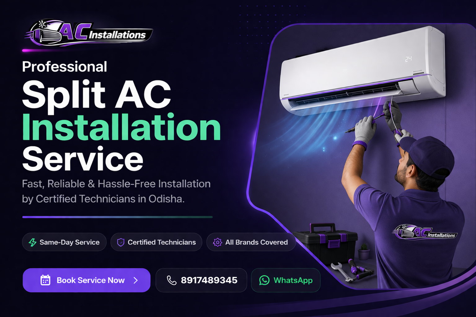 Split AC installation service