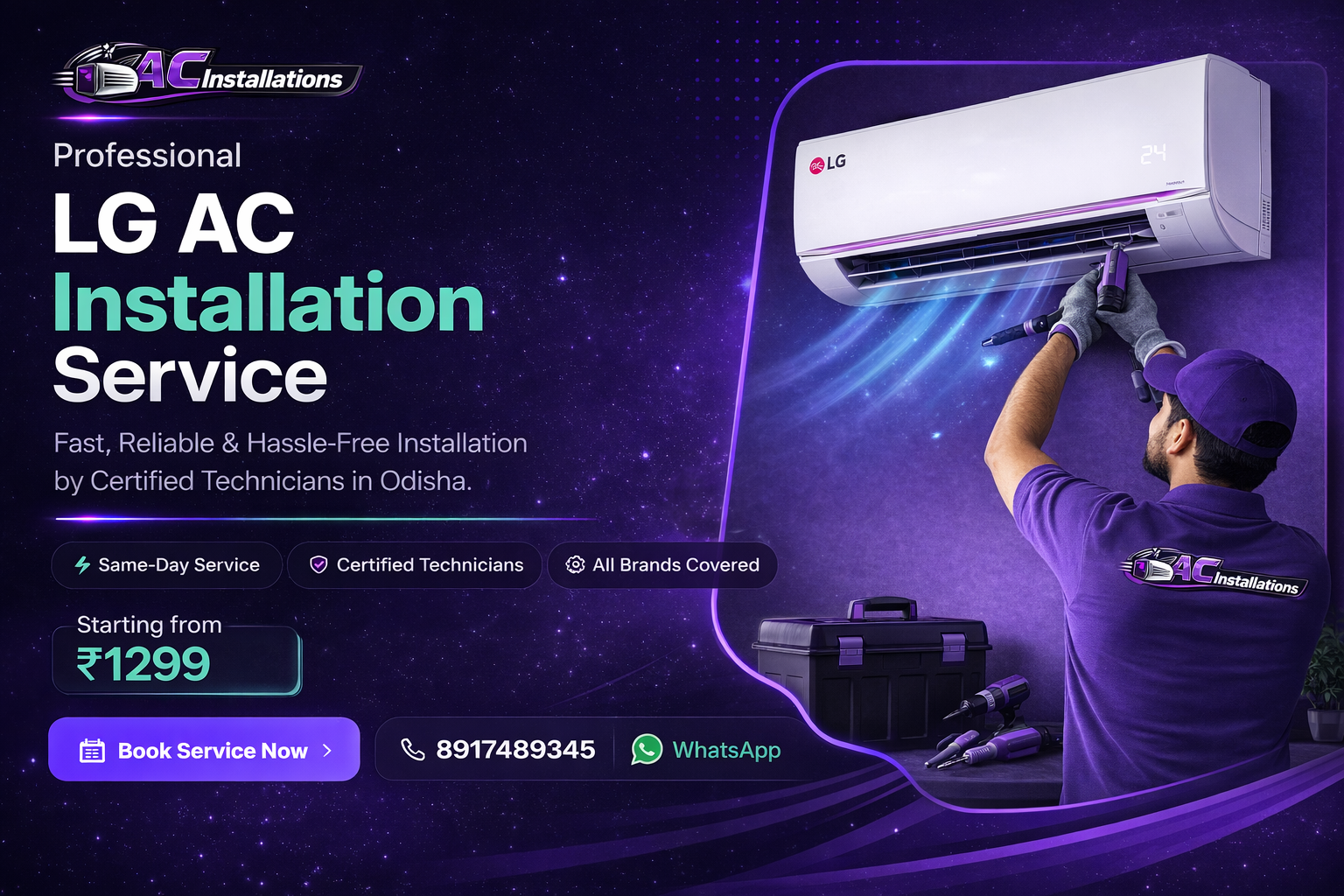 LG AC installation service