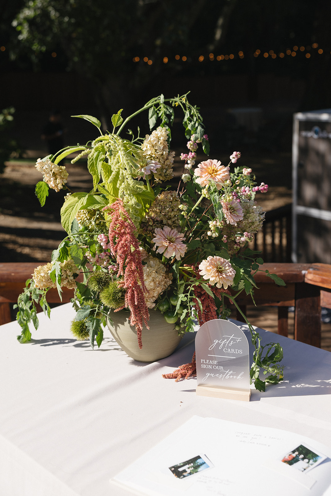 Ruth & Daniel ceremony ground florals