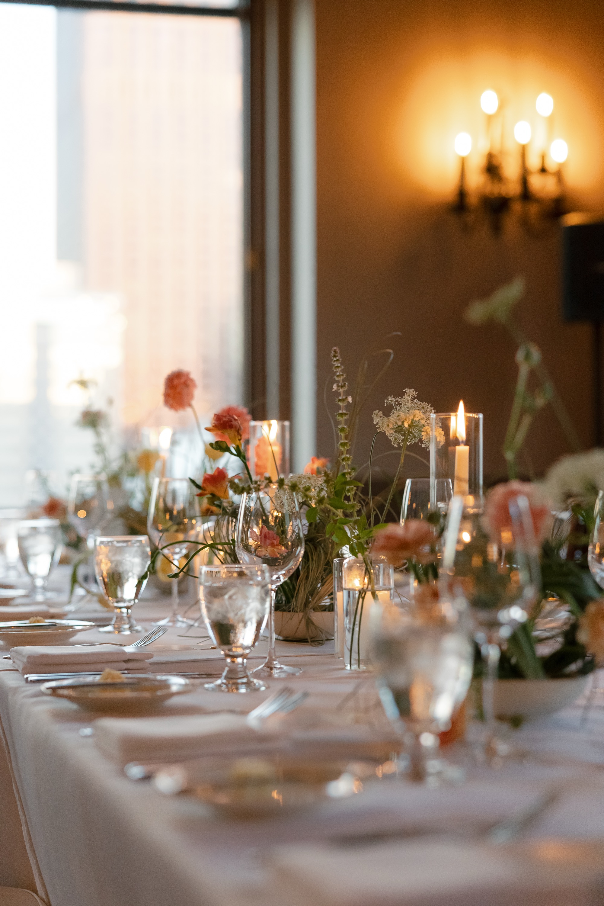 Reception table setting