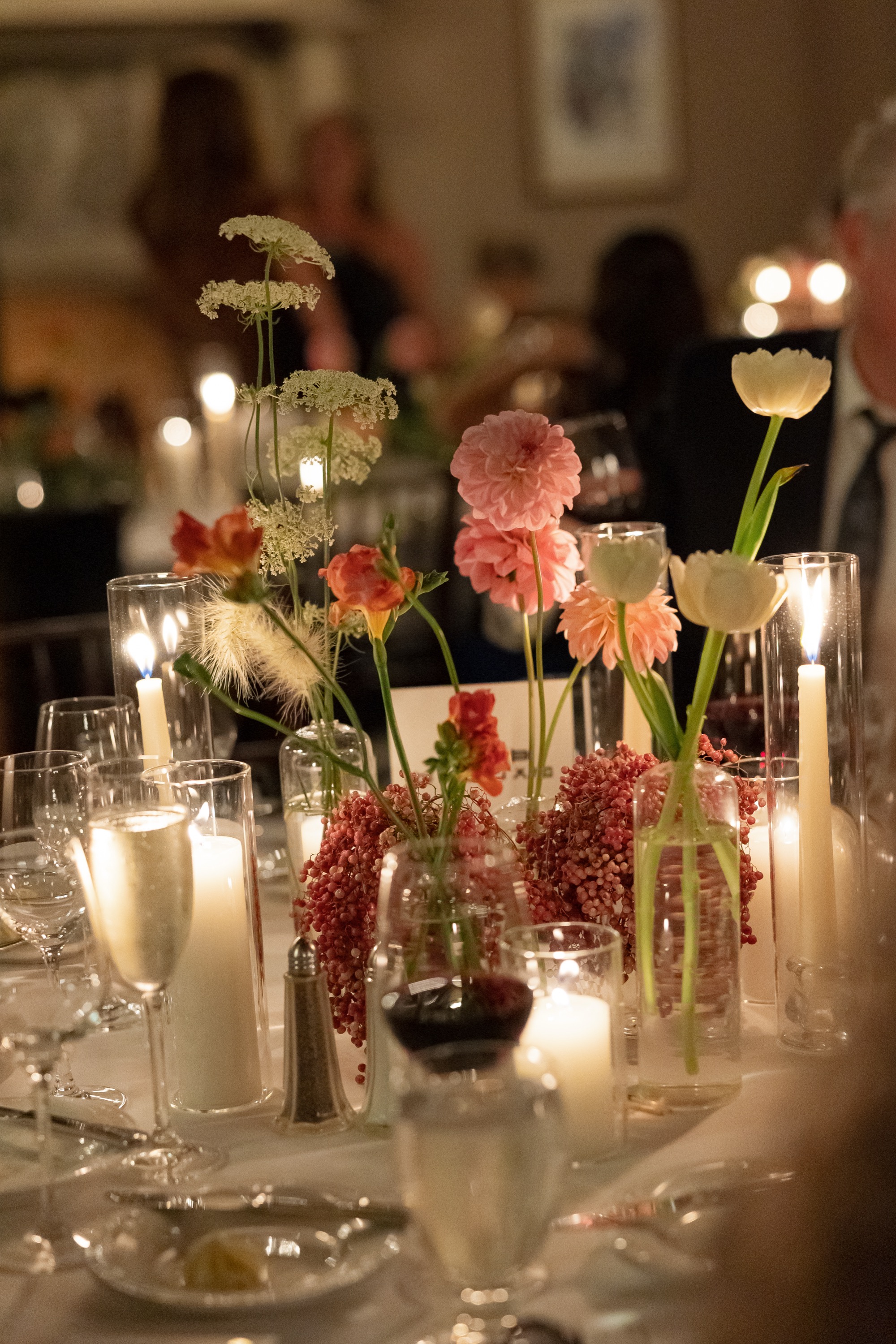 Evening table florals