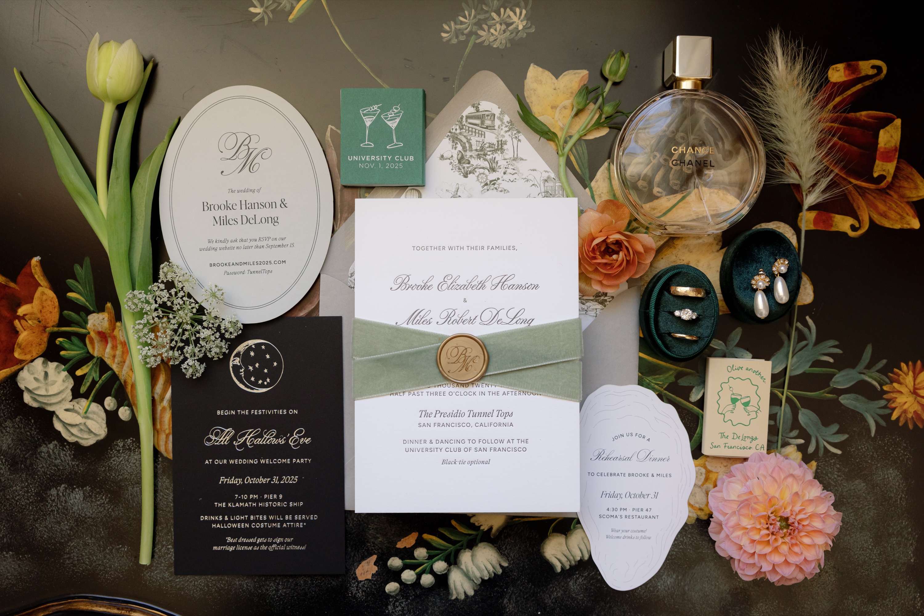 Brooke wedding invitation suite
